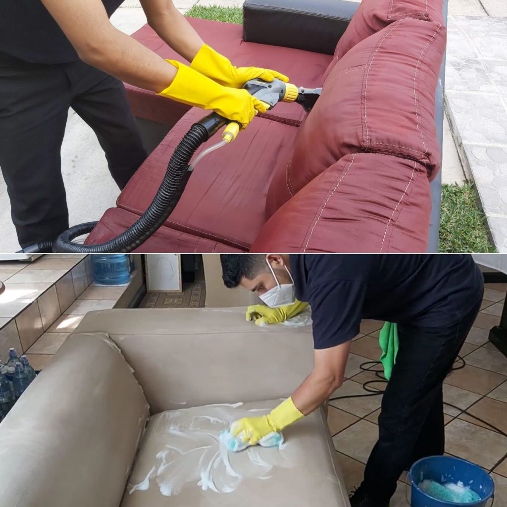 limpieza de muebles de sala